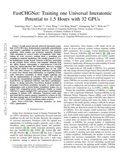 FastCHGNet: Training one Universal Interatomic Potential to 1.5 Hours with 32 GPUs
