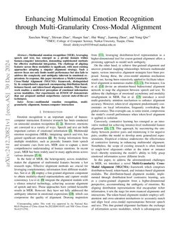 Enhancing Multimodal Emotion Recognition through Multi-Granularity Cross-Modal Alignment