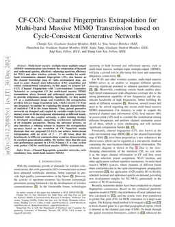 CF-CGN: Channel Fingerprints Extrapolation for Multi-band Massive MIMO Transmission based on Cycle-Consistent Generative Networks