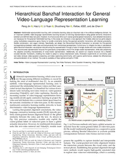 Hierarchical Banzhaf Interaction for General Video-Language Representation Learning