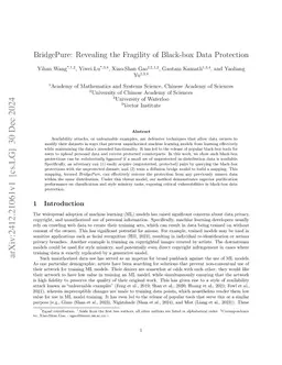 BridgePure: Limited Protection Leakage Can Break Black-Box Data Protection