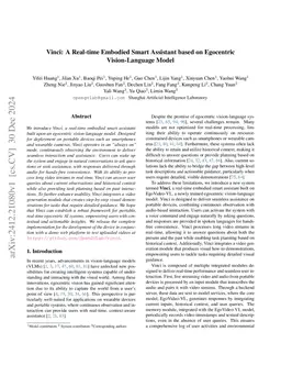 Vinci: A Real-time Embodied Smart Assistant based on Egocentric Vision-Language Model