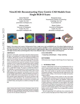 View2CAD: Reconstructing View-Centric CAD Models from Single RGB-D Scans