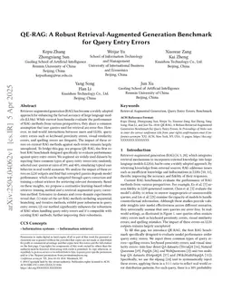 QE-RAG: A Robust Retrieval-Augmented Generation Benchmark for Query Entry Errors