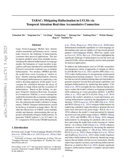 TARAC: Mitigating Hallucination in LVLMs via Temporal Attention Real-time Accumulative Connection
