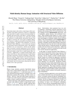 Multi-identity Human Image Animation with Structural Video Diffusion