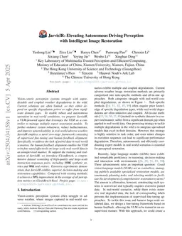 JarvisIR: Elevating Autonomous Driving Perception with Intelligent Image Restoration