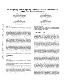 Investigating and Mitigating Stereotype-aware Unfairness in LLM-based Recommendations