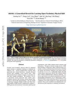 GROVE: A Generalized Reward for Learning Open-Vocabulary Physical Skill