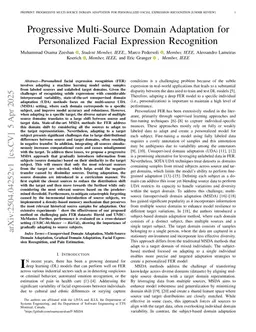 Progressive Multi-Source Domain Adaptation for Personalized Facial Expression Recognition