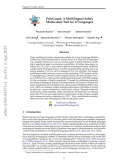 PolyGuard: A Multilingual Safety Moderation Tool for 17 Languages
