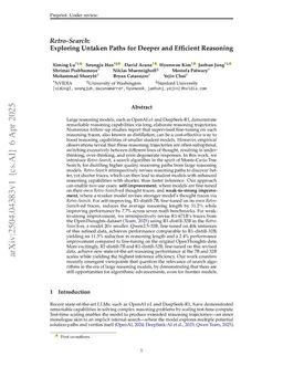 Retro-Search: Exploring Untaken Paths for Deeper and Efficient Reasoning