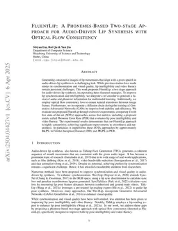 FluentLip: A Phonemes-Based Two-stage Approach for Audio-Driven Lip Synthesis with Optical Flow Consistency