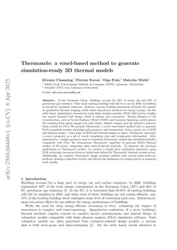 Thermoxels: a voxel-based method to generate simulation-ready 3D thermal models
