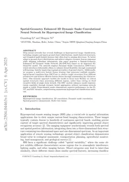 Spatial-Geometry Enhanced 3D Dynamic Snake Convolutional Neural Network for Hyperspectral Image Classification