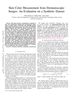 Skin Color Measurement from Dermatoscopic Images: An Evaluation on a Synthetic Dataset
