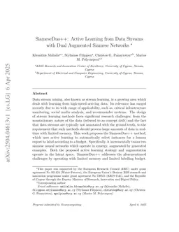 SiameseDuo++: Active Learning from Data Streams with Dual Augmented Siamese Networks