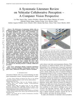 Systematic Literature Review on Vehicular Collaborative Perception - A Computer Vision Perspective