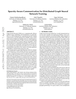 Sparsity-Aware Communication for Distributed Graph Neural Network Training
