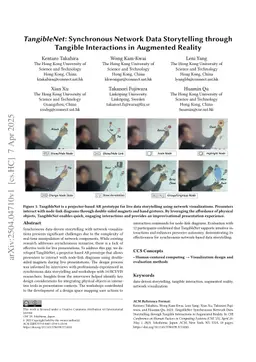 TangibleNet: Synchronous Network Data Storytelling through Tangible Interactions in Augmented Reality