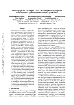TathyaNyaya and FactLegalLlama: Advancing Factual Judgment Prediction and Explanation in the Indian Legal Context
