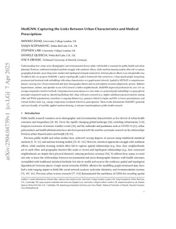 MedGNN: Capturing the Links Between Urban Characteristics and Medical Prescriptions