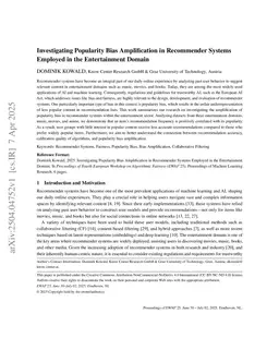 Investigating Popularity Bias Amplification in Recommender Systems Employed in the Entertainment Domain