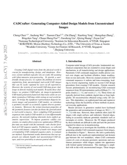 CADCrafter: Generating Computer-Aided Design Models from Unconstrained Images