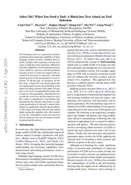 Select Me! When You Need a Tool: A Black-box Text Attack on Tool Selection