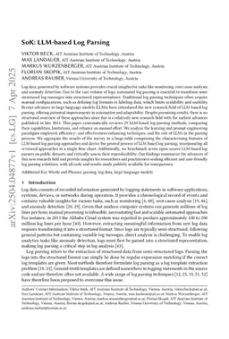 System Log Parsing with Large Language Models: A Review