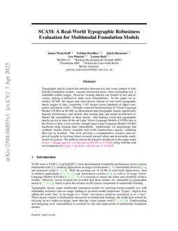SCAM: A Real-World Typographic Robustness Evaluation for Multimodal Foundation Models
