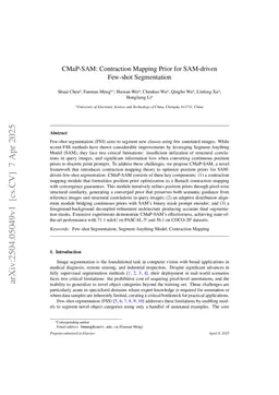 CMaP-SAM: Contraction Mapping Prior for SAM-driven Few-shot Segmentation