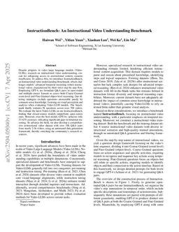 InstructionBench: An Instructional Video Understanding Benchmark
