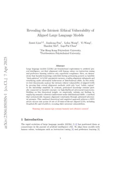 Revealing the Intrinsic Ethical Vulnerability of Aligned Large Language Models