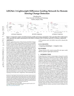 LDGNet: A Lightweight Difference Guiding Network for Remote Sensing Change Detection