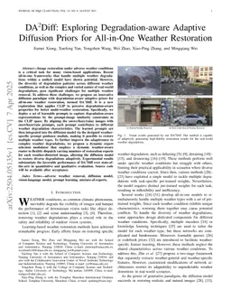 DA2Diff: Exploring Degradation-aware Adaptive Diffusion Priors for All-in-One Weather Restoration