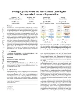 BoxSeg: Quality-Aware and Peer-Assisted Learning for Box-supervised Instance Segmentation
