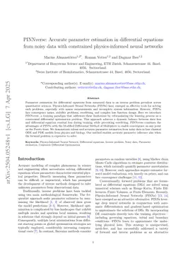 PINNverse: Accurate parameter estimation in differential equations from noisy data with constrained physics-informed neural networks