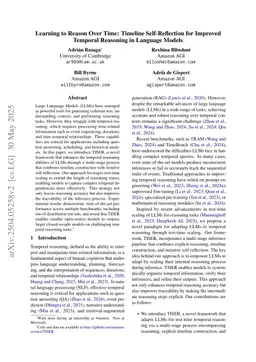 Learning to Reason Over Time: Timeline Self-Reflection for Improved Temporal Reasoning in Language Models