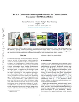 CREA: A Collaborative Multi-Agent Framework for Creative Image Editing and Generation