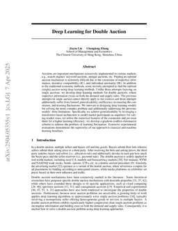 Deep Learning for Double Auction
