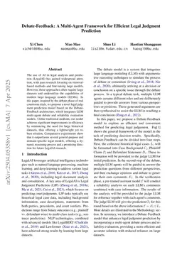 Debate-Feedback: A Multi-Agent Framework for Efficient Legal Judgment Prediction