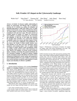 Frontier AI's Impact on the Cybersecurity Landscape