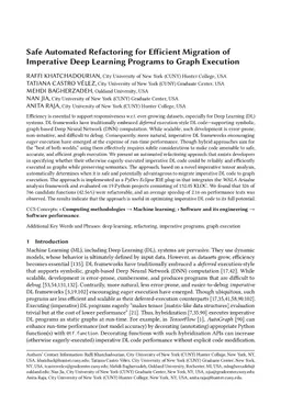 Speculative Automated Refactoring of Imperative Deep Learning Programs to Graph Execution