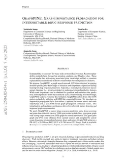 GraphPINE: Graph Importance Propagation for Interpretable Drug Response Prediction