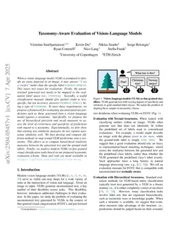 Taxonomy-Aware Evaluation of Vision-Language Models