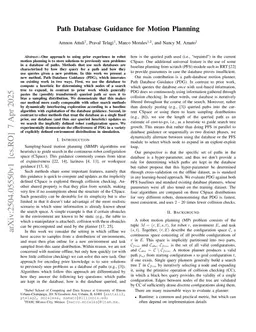 Path Database Guidance for Motion Planning