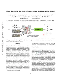 SoundVista: Novel-View Ambient Sound Synthesis via Visual-Acoustic Binding