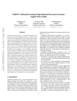 FedEFC: Federated Learning Using Enhanced Forward Correction Against Noisy Labels