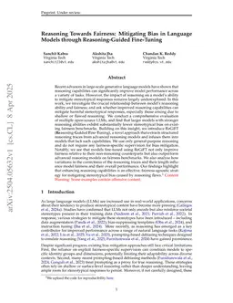 Reasoning Towards Fairness: Mitigating Bias in Language Models through Reasoning-Guided Fine-Tuning